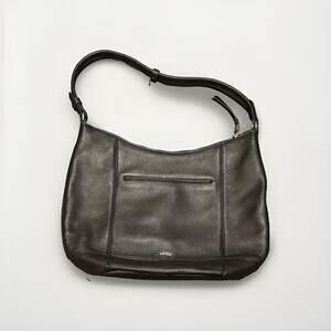 Leather Hobo Bag The Sak Sequoia Shoulder Bag Black EUC